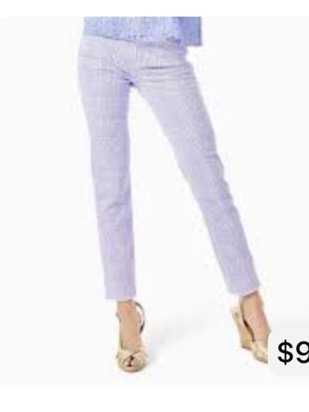 Lilly Pulitzer Lavender Checked Pants